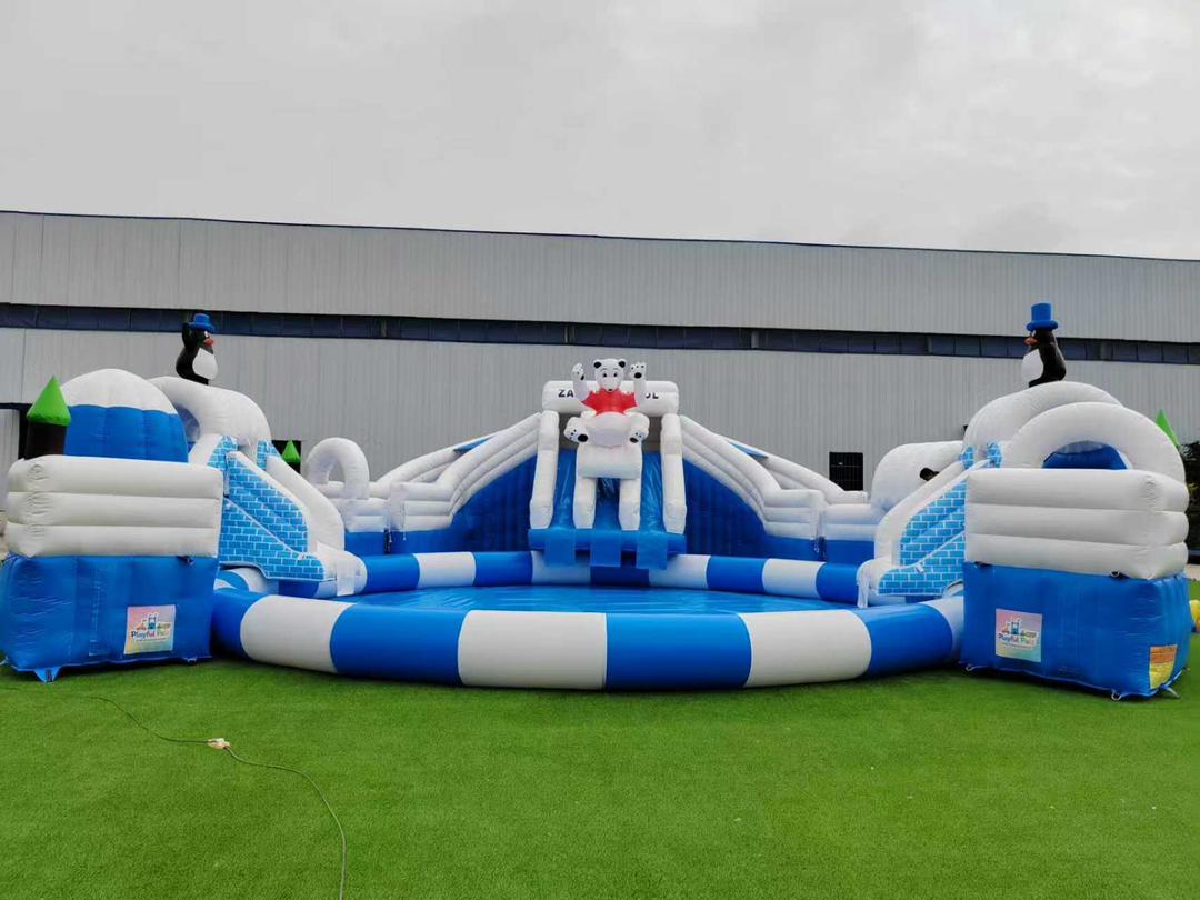 Kids on obstacle course